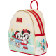 Loungefly Mickey & Friends - Ice Skating 10" Faux Leather Mini Backpack with Headband Holder