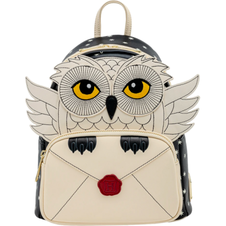 Loungefly Harry Potter - Hedwig with Letter Cosplay 10” Faux Leather Mini Backpack