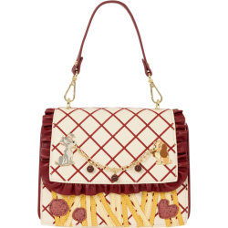 Loungefly Lady & the Tramp - Spaghetti Dinner Charm 8" Faux Leather Crossbody Bag