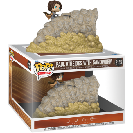 Funko Pop 2155 Paul Atreides with Sandworm (Deluxe), Dune: Part 3