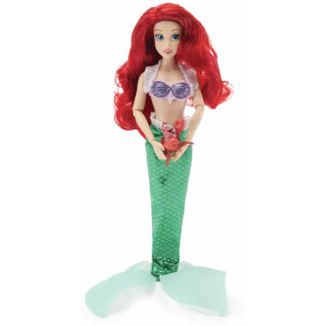 Disney Ariel Classic Doll with Sidekick, The Little Mermaid