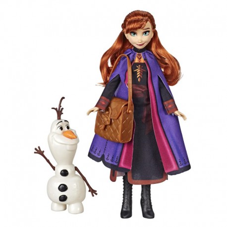 Disney Frozen 2 Storytelling Anna Fashion Doll with Olaf