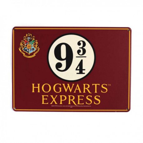 Harry Potter Tin Sign Platform 9 3/4 21 x 15 cm