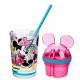Disney Minnie Mouse Straw Tumbler and Snack Pot
