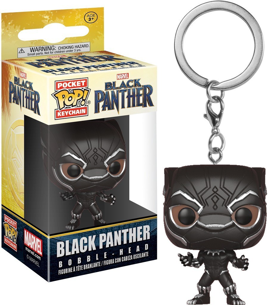 black panther pop keychain