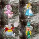 Disney Alice In Wonderland Ornament Set (4)