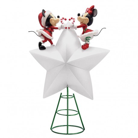 Disney Mickey and Minnie Holiday Cheer Light-Up Tree Topper