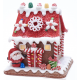 Kurt S. Adler Gingerbread House Santa Led Battery Operated 5,5 Inch