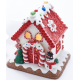 Kurt S. Adler Gingerbread House Snowman Led Battery Operated 5,5 Inch
