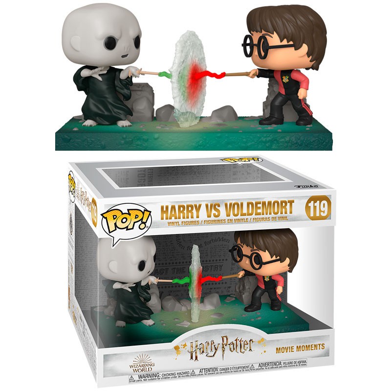  Funko Pop! Moment: Harry Potter - Harry VS Voldemort,  Multicolor : Toys & Games