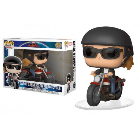 Funko Pop Rides 57 Carol Danvers on Motorcycle, Captain Marvel