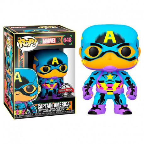 Funko Pop 648 Captain America (Blacklight)